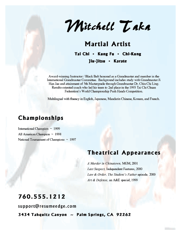 martial_artist_resume