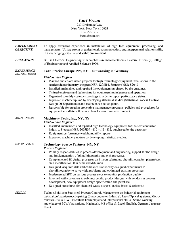 Professional sales resume writing service